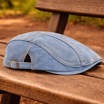 Denim Flat Cap