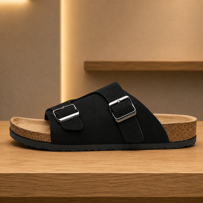 Open-Toe Slide Sandals