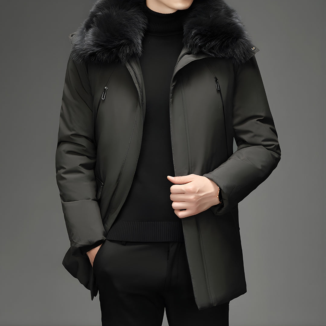 Fur Collar Down Coat