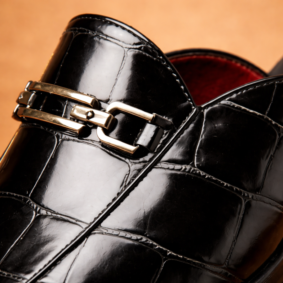 Textured Slip Loafers