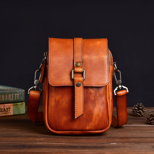 Cowhide Leather Crossbody Bag