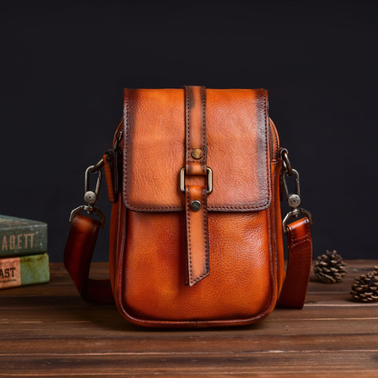 Cowhide Leather Crossbody Bag