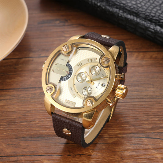 LUXURIOUS DUAL TIME WATCH