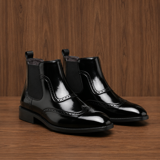 Wingtip Chelsea Boots