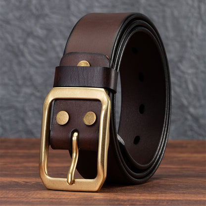 CLASSIC COWHIDE LEATHER BELT
