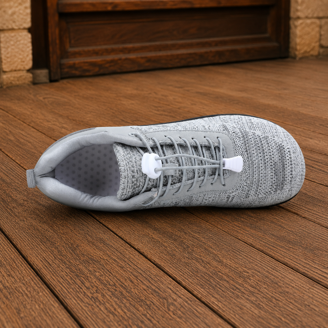 Elastic Lace Knit Sneakers