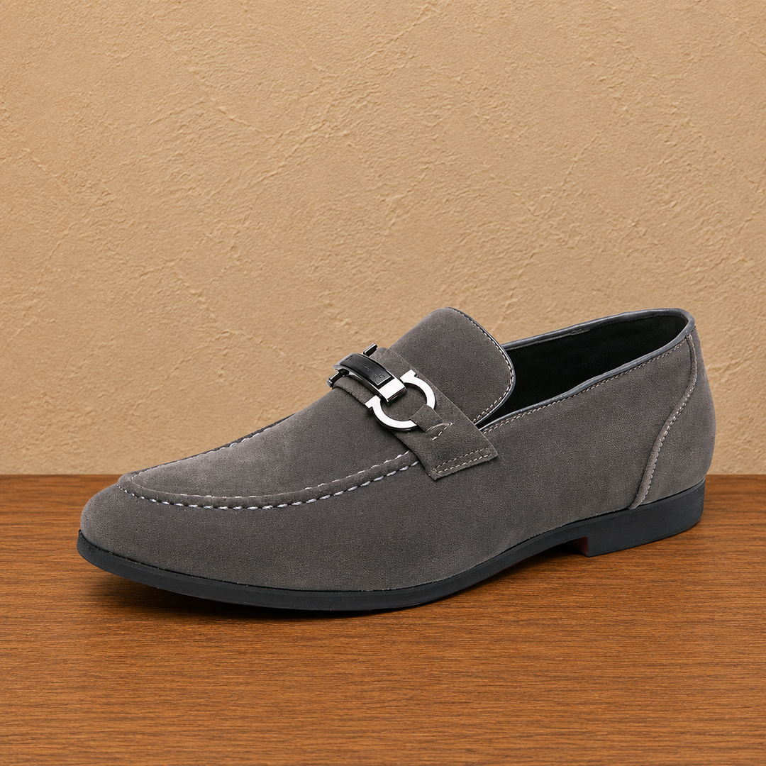 Suede Horsebit Loafers