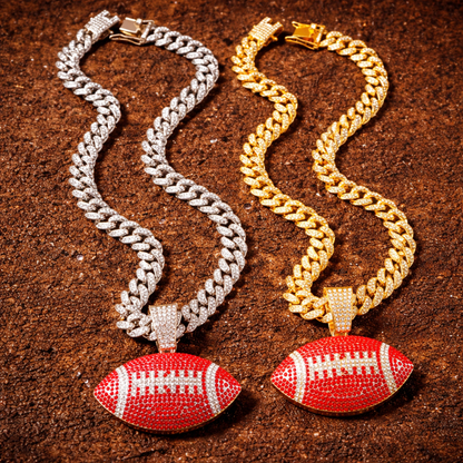 Football Pendant Necklace