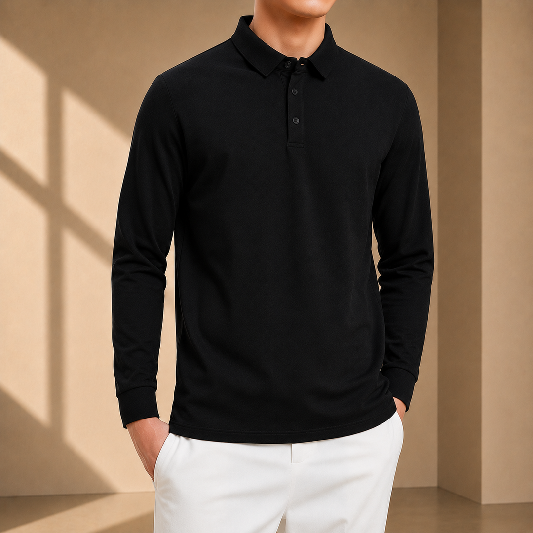 Classic Long Sleeve Polo Shirt
