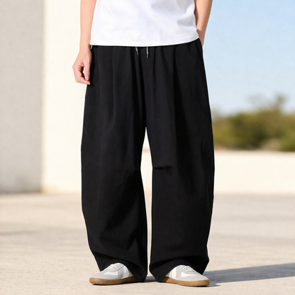 Retro Wide-leg Tousers