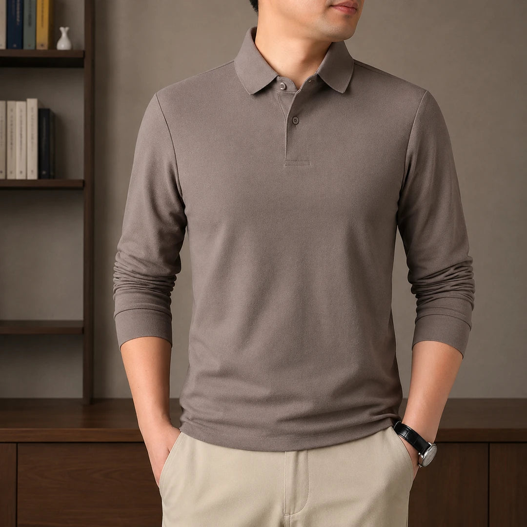 Long-Sleeve Polo Shirt
