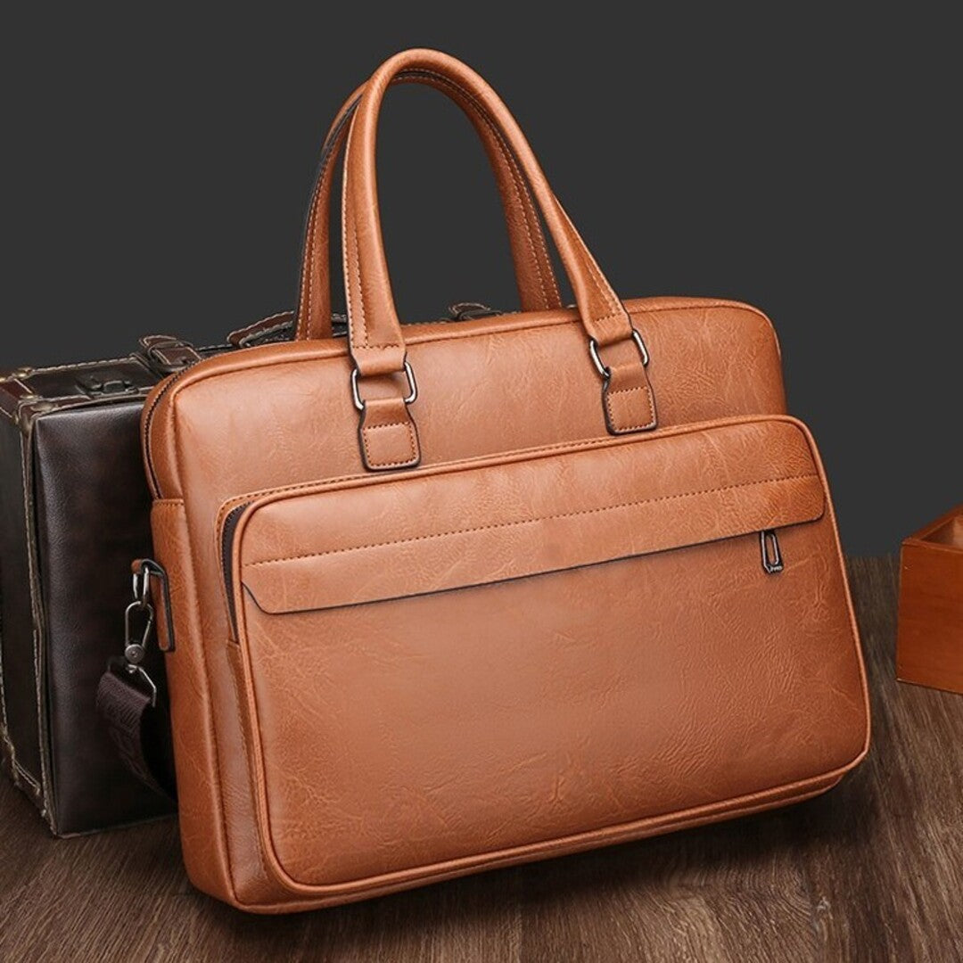 PREMIUM RETRO BUSINESS BRIEFCASE