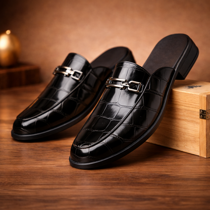 Textured Slip Loafers