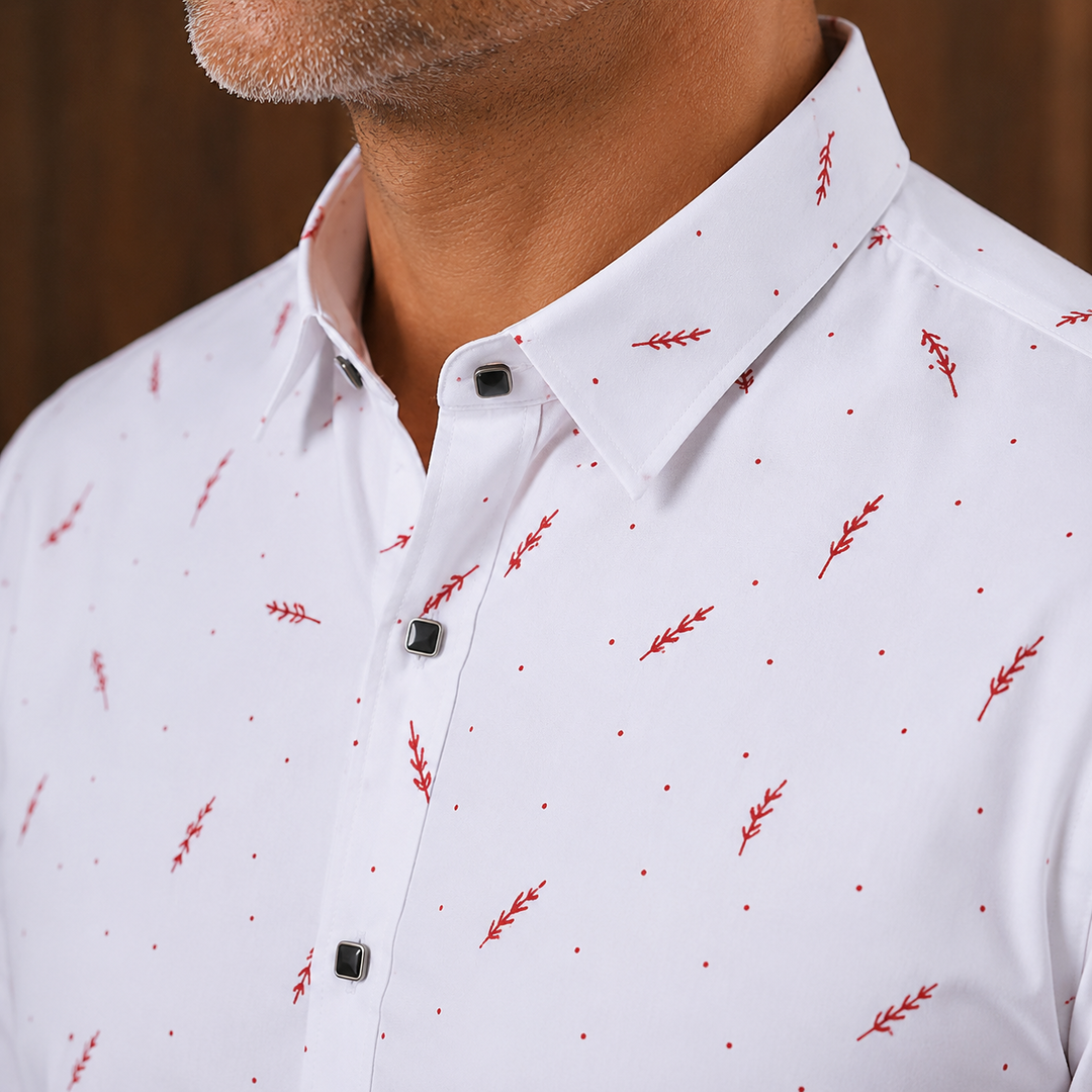 Collared Button-Up Shirt