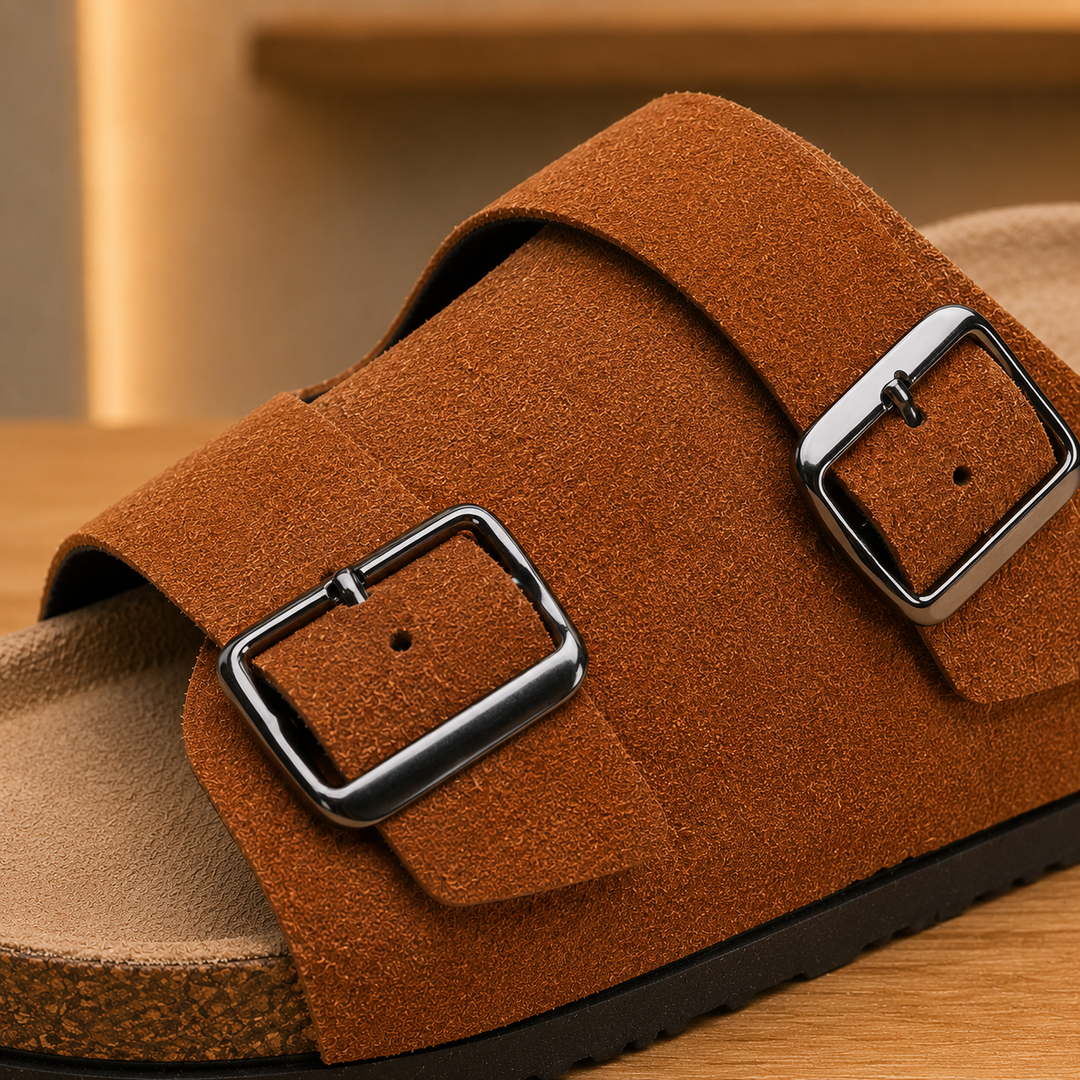 Open-Toe Slide Sandals