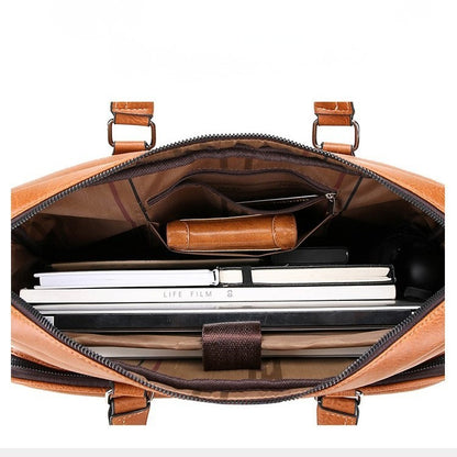 PREMIUM RETRO BUSINESS BRIEFCASE