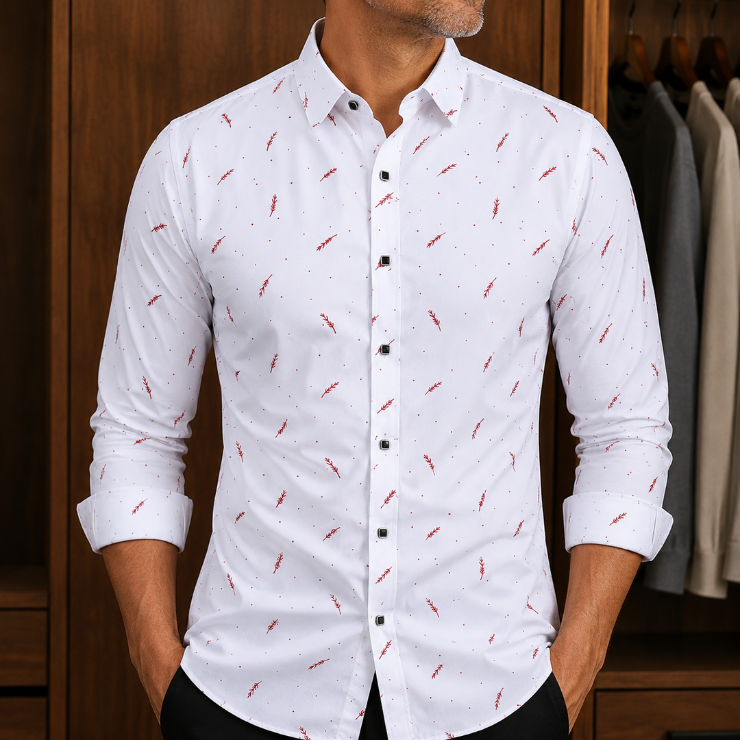 Collared Button-Up Shirt