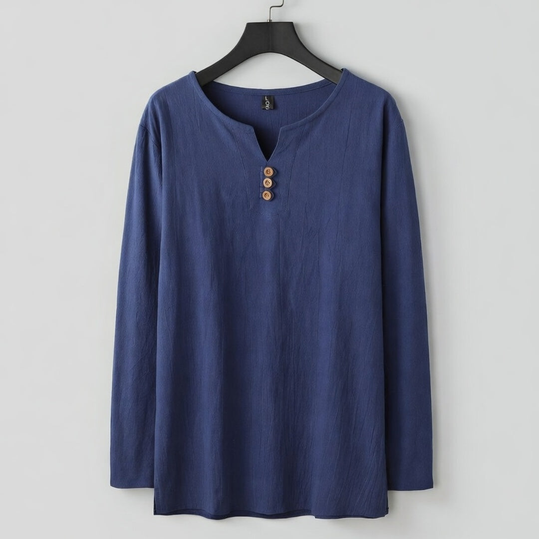 Long Sleeve Henley Shirt