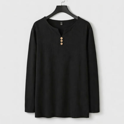 Long Sleeve Henley Shirt