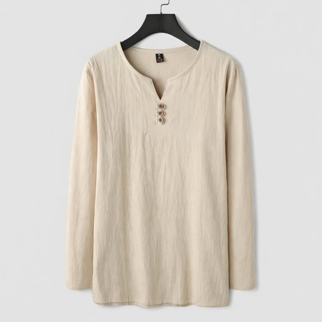 Long Sleeve Henley Shirt