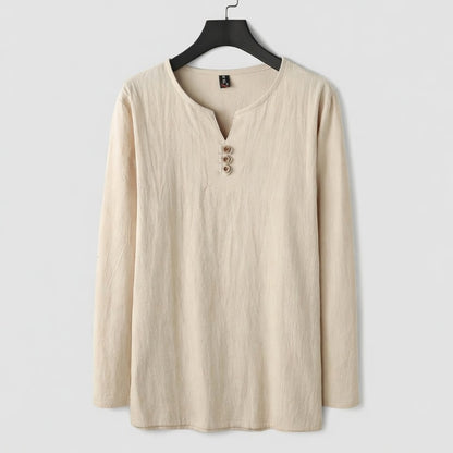 Long Sleeve Henley Shirt