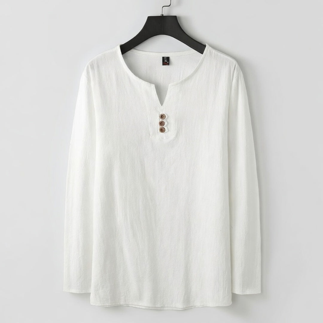 Long Sleeve Henley Shirt