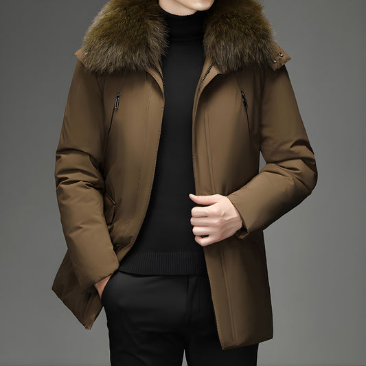 FUR COLLAR DOWN COAT
