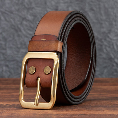 CLASSIC COWHIDE LEATHER BELT