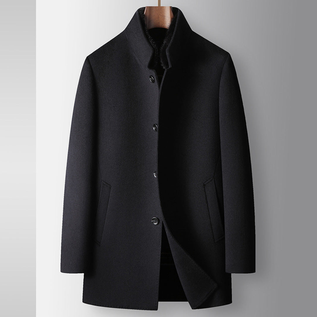 Refined Wool Mink Coat