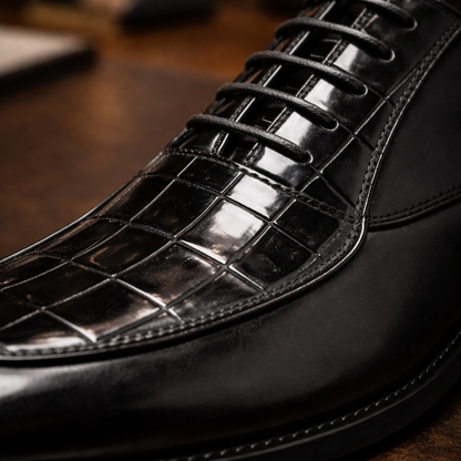 Croc Panel Dress Shoes