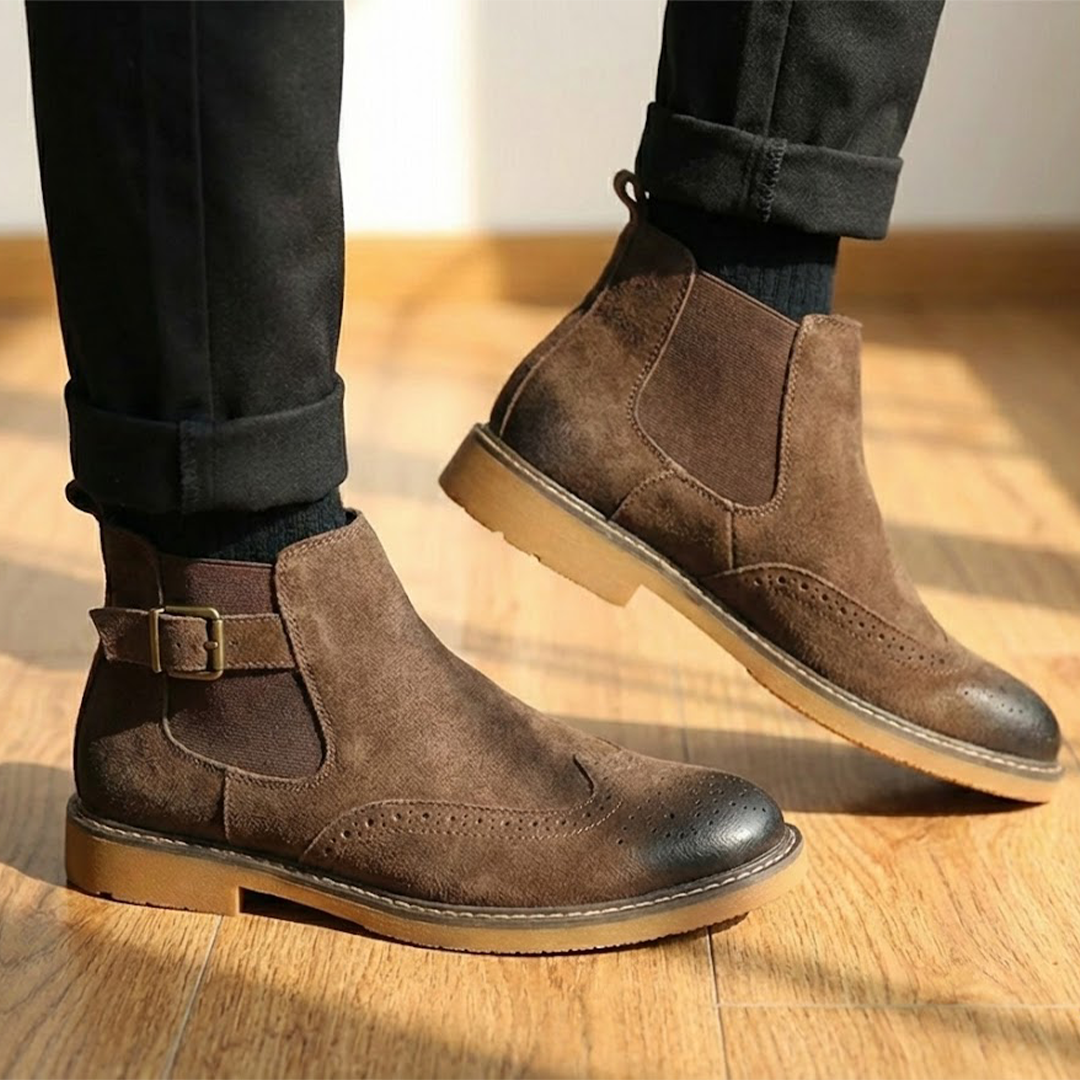 STRAP CHELSEA BOOTS